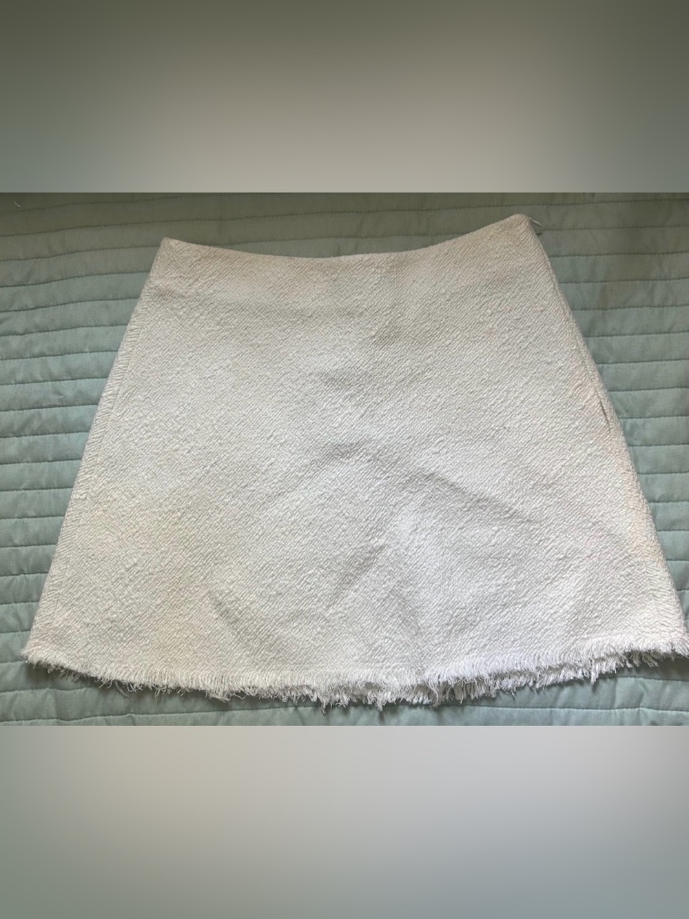 Zara Mini Skirt Cotton White size Small NWT